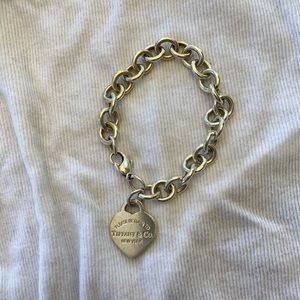 Tiffany and co charm heart bracelet